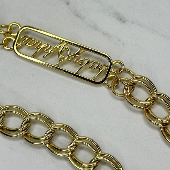 Baby Phat Vintage Y2K Gold Tone Metal Chain Link Belt OS One Size - Picture 6 of 16